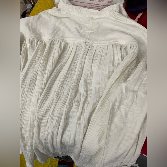 Free People We the Free Oversized Cardiff Top Optic White XS NWT - Picture 12 of 16